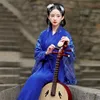 Niebieski film scena nosić damską chińską sukienkę hanfu cosplay bajki elegancka starożytna sukienka klasyczna klasyczna folk kostium tańca