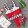 Damen-Bademode, einfarbig, versteckte Knöpfe, modischer Trend, geraffte Brust-BHs, Slips, geteilte Bikinis, Badeanzug, Sommer, weiblich, Strand, Triangel-Bikini