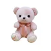 22см милая лента медведь фаршированная игрушка высокого качества плюшевые игрушки девушки кукла день рождения подарки оптом