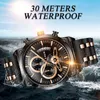 LIGE Men Watches Top Brand Luxury Silicagel Waterproof Sport Quartz Watch Men Fashion Date Clock Chronograph Relogio Masculino 210527