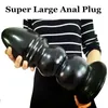 Massagem super enorme grande anal plug silicone vibrador sem vibração preto ânus massagem dilatador anal brinquedo sexual erótico gigante anal vibrador butt plug