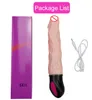 Flxur 12 -läge uppvärmning realistisk dildo vibrator flexibel mjuk silikon penis g spot vagina vibrator masturbator sex leksak för kvinnor8906869