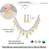 Bearkeen Luxuriöse Afrikanische Zirkonia Perlen Schmuck Set Nigerianische Hochzeit Gelbe Brautschmuck Sets für Frauen JS091 H1022