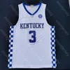 Kentucky Wildcats Basketball Jersey NCAA College Antonio Reeves Rob Dillingham Tre Mitchell D.J. Wagner Reed Sheppard Edwards Thiero Bradshaw Tshiebwe Clarke Maxey