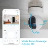 3MP Full HD Pan/Tilt WIFI Camera White Baby Monitor 2.4G Indoor Home Security Video IP E1