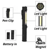 Multifunctionele Torch COB LED Draagbare Reparatie Mini Zaklamp Pen Werklicht Inspectie Lamp Magnetische Basis Waterdicht Gebruikt voor Camping Fietsen