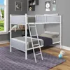 US Stock UPHOLSTERED TWIN OVER TWIN BUNK Furniture BED for Home Bedroom a29 a40