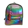 Outdoor Bags Women Ladies Fashion Girls Bling Multicolor School Backpack Casual Bag Pu Backpacks College Bagpack 0221