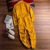 Fashion Men's Jean Bib Overalls Hip Hop Jumpsuits With Multi Pockets Workwear Coveralls Suspender Pants For Male