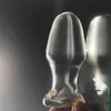 Nxy sexo anal brinquedos transparente plugue vidro dildo anus dilatador expansor plugues grandes buttplug bunda brinquedos para mulher 1202