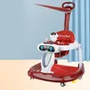 Wielofunkcyjne dla dzieci Walkers z Koła Składany robot Baby Walker Wide Base z lekką muzyką przez 6-18 miesięcy