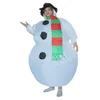 Costume de poupée mascotte, Costume de Carnaval de noël, bonhomme de neige gonflable, robe esprit, Costumes d'halloween pour adultes et enfants