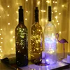 Strings LED Wine Bottle Lights String Battery Powered 1M 2M Fairy Lamp For Bistro Bar Valentine Xmas Wedding Party Garland Decoration