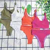 Costume da bagno a vita alta da donna bikini con stampa fronte-retro per donna costume da bagno estivo da donna molti colori263I