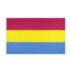 6 Colors Rainbow Flag 90*150cm Lesbian Bisexual Pansexual Gay Pride Polyester LGBT Party Supplies Rainbows Flags