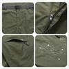 LetsKeep Summer Waterproof military shorts men thin material cargo short pants Plus size elastic shorts with belt 4XL, A207 C0222