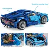 SEMBO CITES TECHNISCHE PUNTEN TERUG SPORTEN Auto Bouwstenen Creator Super Cars Racing Voertuig MOC Model Speelgoed Bricks Geschenken voor Jongen Q0624