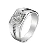 Choucong Merk Unieke Luxe Sieraden 925 Sterling Zilver Grote Diamant Witte Topaas Edelstenen Mannelijke Bruiloft Mannen Band Ring Set2824159