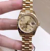 Relógios femininos 31mm calendário lupa ouro pulseira de aço inoxidável ásia 2813 movimento automático mecânico relógios de pulso da moda