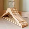 5Piece Solid Wood Hangers for Clothes Drying Rack Clothing Non-Slip Wooden Hangers Suit Shirt Trousers Sweaters Dress Organizer 210702