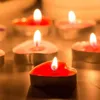 50 stks / doos liefde hartvormige theelichtjes kaarsen rookloze kleine kaars voor Valentijnsdag bekentenis voorstel KTV decoratie