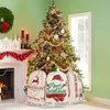 Рождественские украшения 70x50 см Santa Claus подарочная сумка конфеты оленей печати на печать DrawStstring 2021 домашний год Ноэль