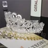 Headpieces Women's Alloy Rhinestone Birthday Big Crown Bridal Wedding Banquet Headband Headdress