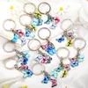 Fashion Colorful Enamel Butterfly Keychain Insects Car Key Women Bag Accessories Jewelry Gifts