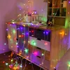 Święta Święta Święta Święta na zewnątrz 33 stopy 66 stóp String 8 Kolory Wybór Red Green RGB Fairy Lights Waterproof na imprezę Bożego Narodzenia GA1872618