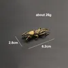 Figurine di insetti antichi Miniature Tè Ornamento per animali domestici Rame puro Campo di cricket Statua Collezione di decorazioni per il desktop Artigianato Decor C0220