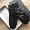 Women's winter leather gloves Plush touch screen sheepskin for cycling with warm insulated sheepskin fingertip gloves