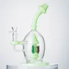 9inch Hookahs Heady Glass Bongs Unique Bong Showerhead Perc Percolator Oil Dab Rigs Water Pipes 14.5mm Joint With Bowl WP2192