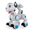 Akıllı Uzaktan Kumanda Robot Köpek Etkileşim Yürüyüş Dans Oyuncaklar Programlanabilir Dokunmatik Sense Robot Elektronik PET W / Hafif Ses