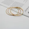 Bangles Set Bracelets for Women Geometric Fashion Jewelry Closed Golden Accessories Gifts Crystal Glass Stones Bangle 202137 Q0719