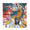 53x53cm Van Gogh Small Painting Series Slee Square 100% Silk For Women Hangzhou Natural Female Kerchief vintage Écharpe