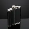 Przenośna kieszeń Ze Stali Nierdzewnej Hip Flask Flagon Whisky Wine Pot Skórzana Pokrywa Butelka Drinkware Cap Cap 7oz 8 uncji przez morze BBB14801