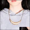 Chokers Necklaces & Pendants Jewelrychokers Fashion Summer Rope Chain Natural Shell Choker Necklace Moon Collar Seashell For Women Ocean Dro