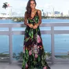 Boho Summer Dress Women Multicolor Vneck Maxi Dress Long Dresses for Women Plus Size Clothing Sexy Party Woman Dress New Robes 214972751