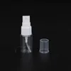 100 stks/partij Groothandel 10 ml Plastic Lege Spray Fles Witte Dop PET Verstuiver Container 10g Parfumflesje Hervulbare verpakking