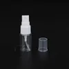 100 st/parti grossist 10 ml plast tom spray flaska vit mössa husdjur atomizer container 10g parfym flaskan återfyllbar förpackning