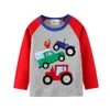 Jumping Meters Arrival Baby-Kleidungssets mit Tierapplikationen, niedliche Jungen- und Mädchen-Outfits für Herbst- und Frühlingskinder, 2 Stück 210529