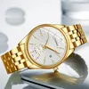 Chenxi Luxe Golden Lady Watch Top Brand Minimalism Calendar Waterproof Quartz Dames039S Kijk zakelijke kledingklok 069IPG 2104457094