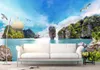 Aangepaste Europese Stijl Home Improvement Lake Scenery 3D Wallpapers voor Woonkamer Slaapkamer Muurdocumenten Decor