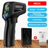 Strumenti di temperatura Termometro a infrarossi digitale Misuratore laser senza contatto Imager Imager Imagrometro IR Termometro a colori LCD Allarme luce