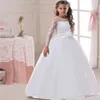 Abiti per bambini per ragazze Abito da sposa Elegante abito da principessa Bambini Abito da sera per feste per ragazze Costume 6 7 8 9 10 11 12 Anno Q0716