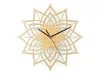 Naturalne drewno Lotus Drewniane Zegar ścienny Bambusowy Wall Wiszący Zegarek Kwarcowy Mute Zegary Nowoczesny Design Reloj de Pracownik Moderno Reloj H1230