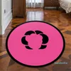 Oranje tapijt voor tekenkamer bedrukt tapijt bed kamer vloer mode matten antislip home decor tapijten ronde tapijten kids deken