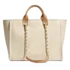 Canvas Fashion Woman Bag Casual Chain Totes Pearl Female Shoulder Bags Famous Brands Senaste Purse Classic Handbags Stora Capacit H191B