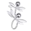 Broches, broches Lureme doux mignon alliage libellule avec perle broche broche pour femmes fille fête bijoux accessoires (br000027)
