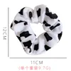 Hair Accessories Korean Style Cow Pattern Plush Rope Ring For Girls Tie Ponytail Elegant Large Intestine Circle Headdress